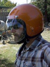 Visière Bubble Bandit Biltwell Casque Harley Davidson Chopper Café' BMW BSA