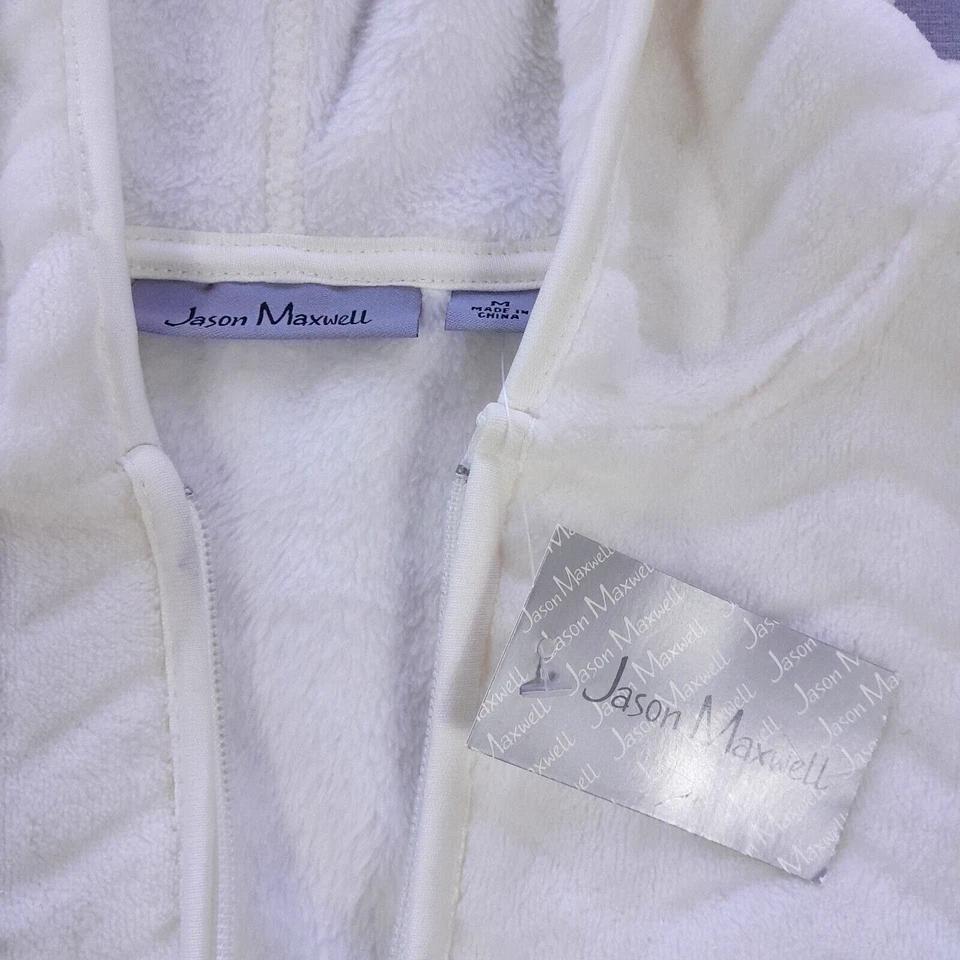 Jason Maxwell Sudadera con Capucha Mujer M/Crebilla Completa/Full Flece+Patrón Ondas/Manga Larga Foto 4 de 4