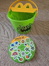 McDonald's Halloween Bucket Pail 2024 Happy Meal Monster Boo Bucket Green