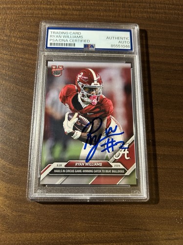 Ryan Williams 2024 Bowman U Topps Now Autographed #19 PSA/DNA Auto Autograph