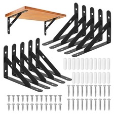 Paquet de 10 supports muraux, trépied robuste, equerre etagere murale,support...