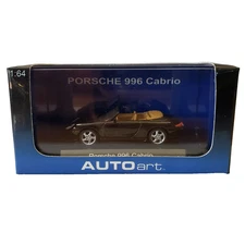 Auto Art Porsche 996 Cabrio Diecast 1:64 Black