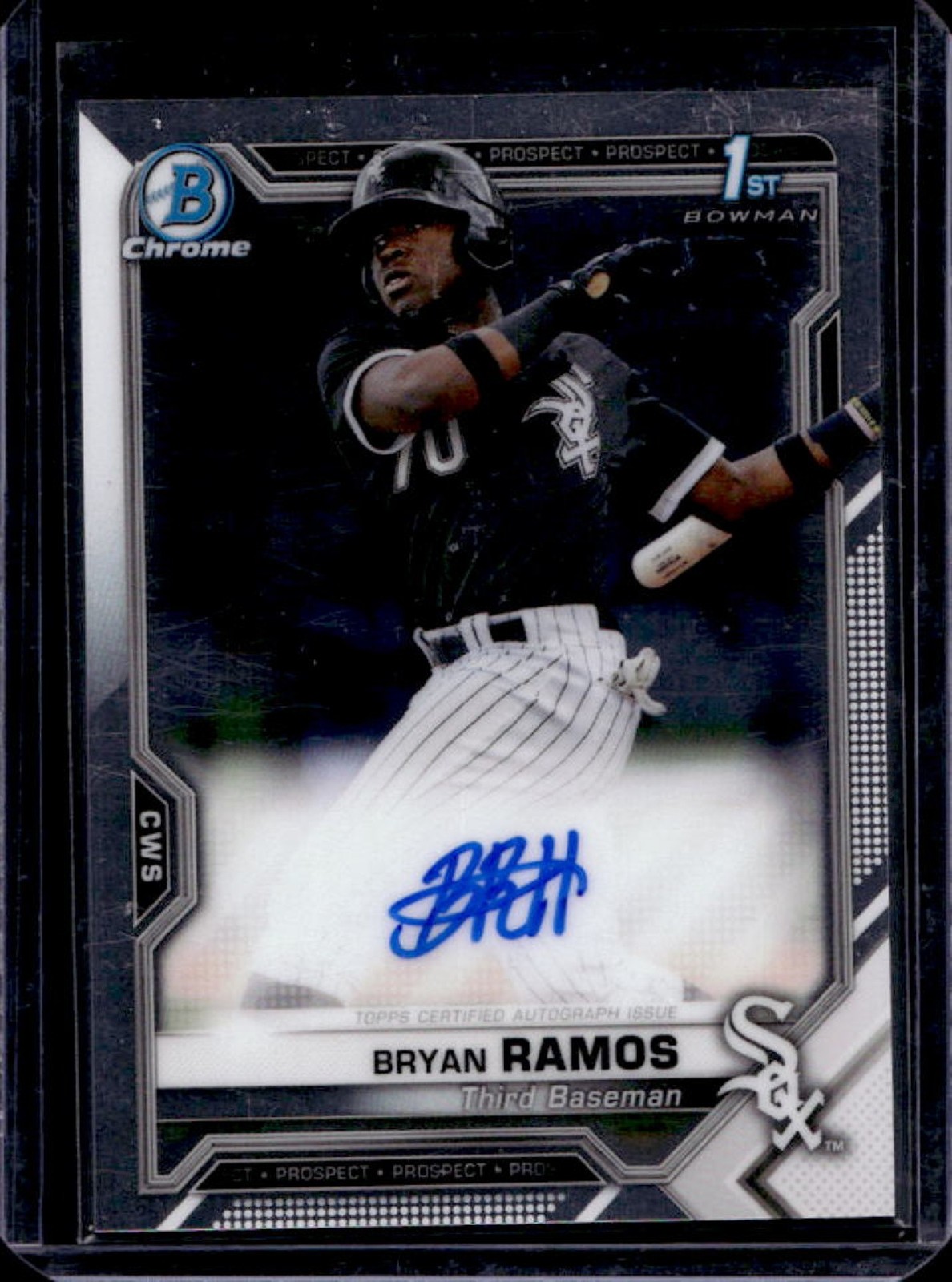 2021 Bowman Chrome Bryan Ramos Auto 1st #CPA-BR White Sox