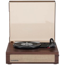 Bluetooth Turntable with Built-in Speakers - Walnut