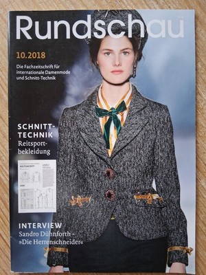 Damerundschau 10.2018, Fachzeitschrift Damen u. Herren Schnittechnik Müller&Sohn