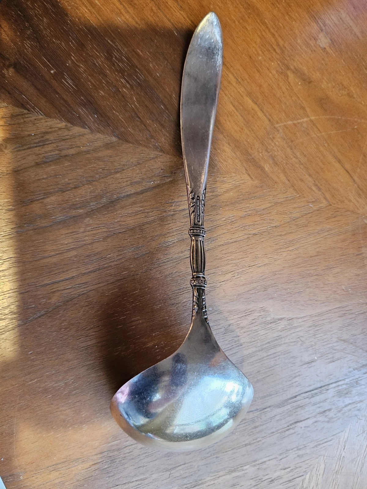 1847 Rogers Bros QUEEN ANN / ST. MORITZ Silver Plate Ladle