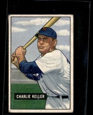 1951 Bowman Charlie Keller Vg Set Break #177