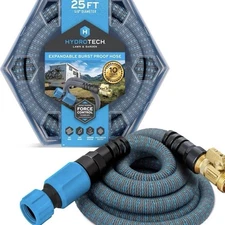 HYDRO TECH 5/8 25 FT Expandable Garden Hose( Flexible, lightweight, durable).