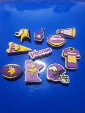 10 Nfl Minnesota Vikings Charms Crocs Shoes