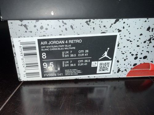 Nike Air Jordan 4 Retro 2024 Military Blue Größe 8 - Bild 9 von 9