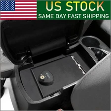 Center Armrest Console Gun Safe Storage Box Black For 2005-2015 Toyota Tacoma US