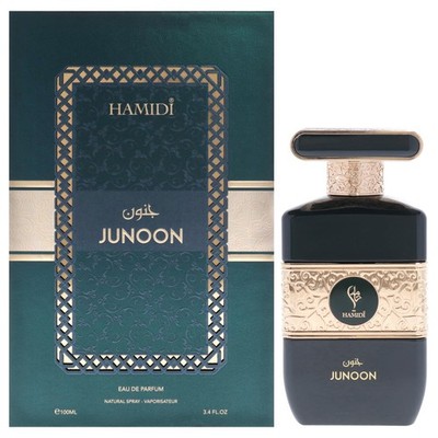 Hamidi Junoon EDP for Men, Oriental Floral Oud Fragrance 3.4 oz Spray