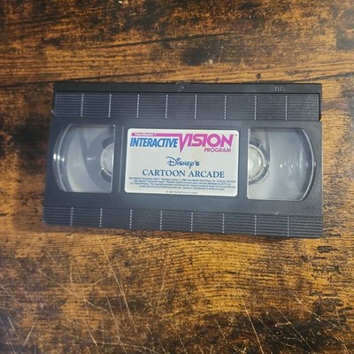 View Master Interactive Vision Program Disney's Cartoon Arcade Rare Vhs 1988
