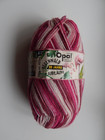 NWT  OPAL REGENWALD 20 JAHRE SOCK YARN FLAMINGO 425 METERS 75% WOOL 25% POLAMID 
