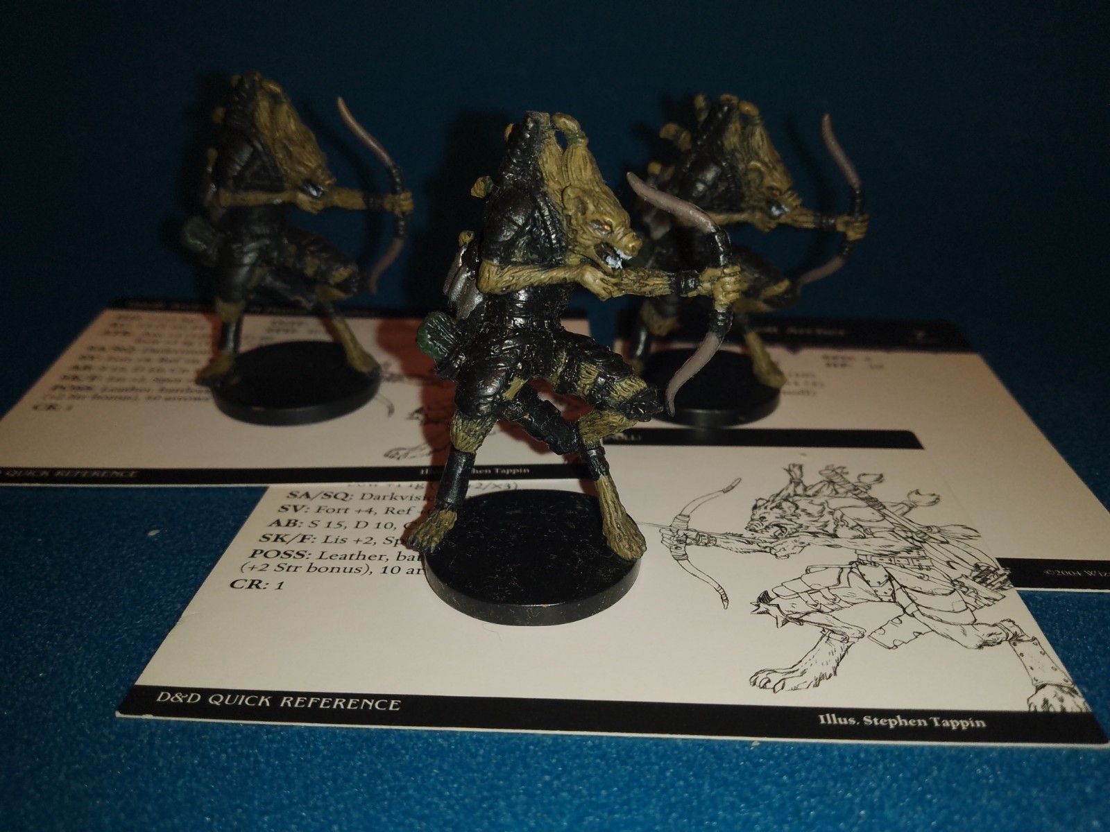 Gnoll Archer #52 Miniatura + card/carta Dungeons & Dragons D&D WIZARDS