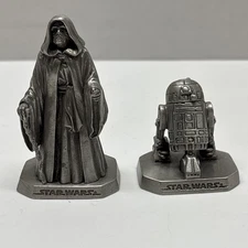 Star Wars Rawcliffe Pewter Figures Emperor Palpatine 1995 R2D2 1994