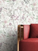 Newroom Vliestapete Weiß Blumen Floral Romantisch Botanisch Wohnzimmer Elegant