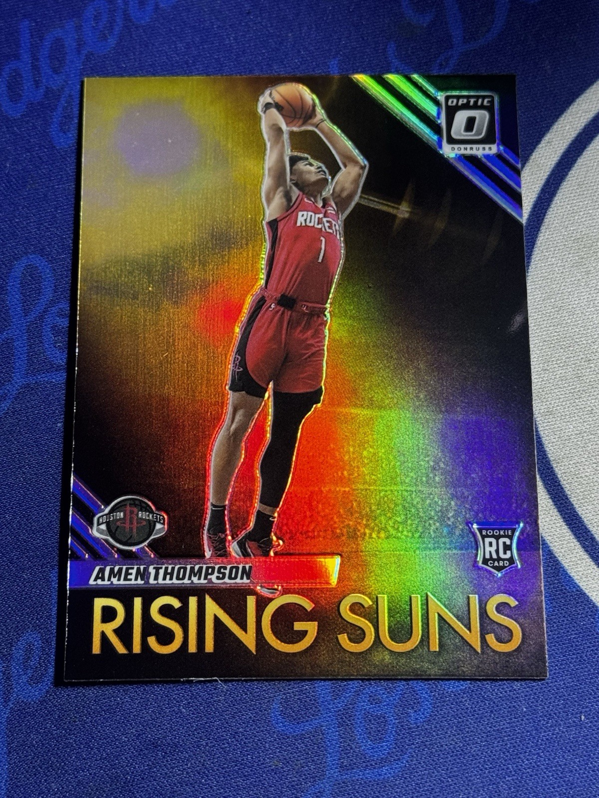2023-24 Donruss Optic Amen Thompson Rising Suns RC Rookie #15 Rockets