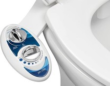 LUXE Bidet NEO 120 Self-Cleaning Nozzle, Adjustable Water Pressure Non-Electric