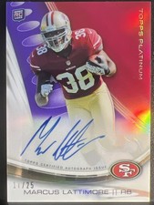 2013 Topps Platinum Football Rookie Autographs Short Prints and Guide 68