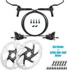 Shimano Altus MT200 Hydraulic Disc Brakes Set Front Rear RT86-180 203mm Rotor