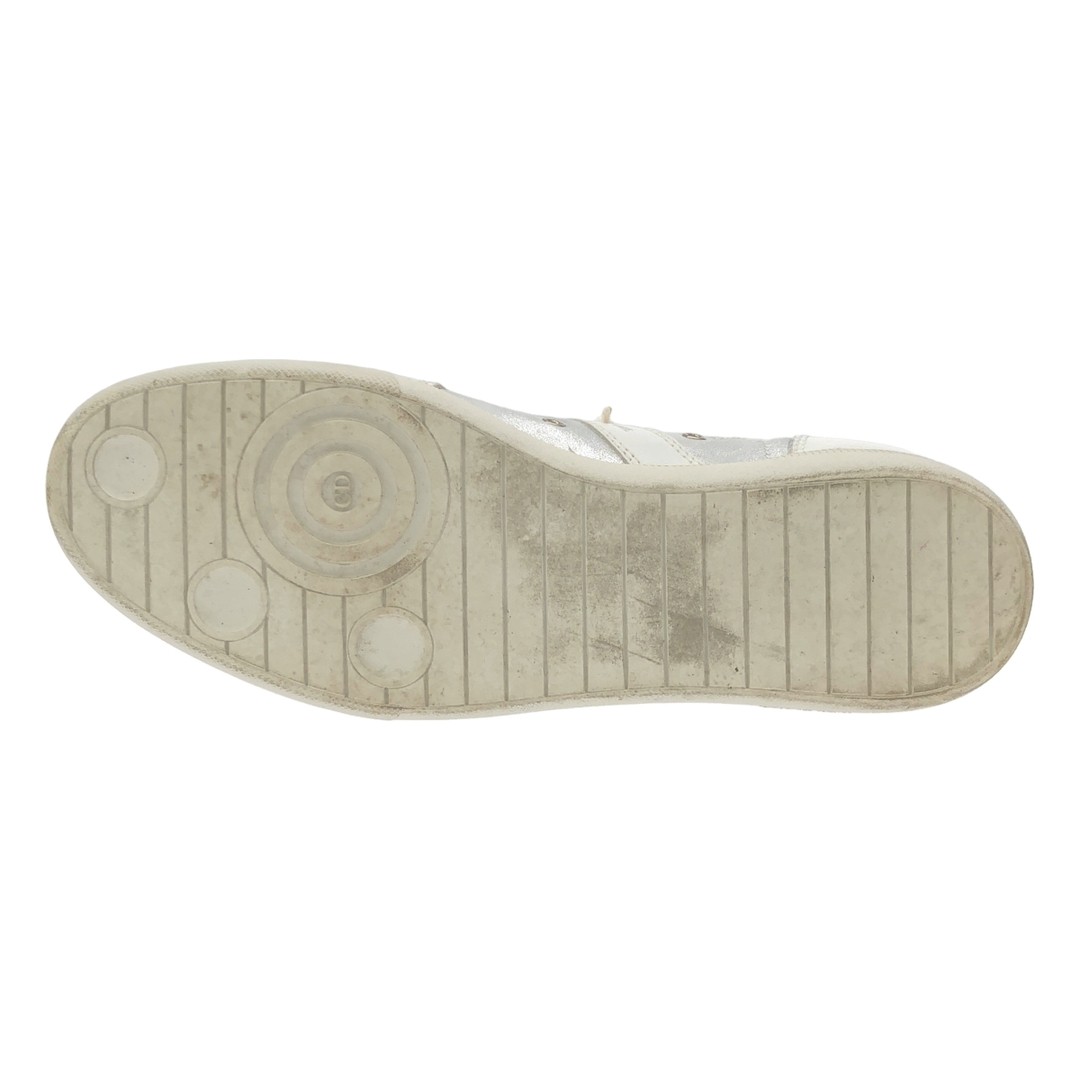 Dior HOMME 09SS High-Cut Leather Sneakers White Silver 39 1 2 Used MESC-0 thumbnail 4