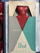 Vintage Davol Petal water bottle new in box