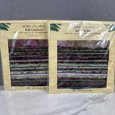 2 Hoffman Fabrics Bali Crackers SEAHOLLY BC-226 Bali Batik 40 pre-cuts 10x10