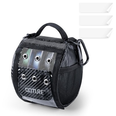 3 Outlet Holes Fishing Line Storage Bag, Clear View Window Fishing Line Case,...