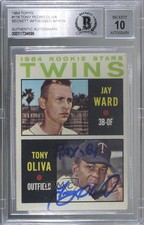 BAS 1964 Topps Rookie Stars Jay Ward Tony Oliva #116 BGS Authentic Auto HOF ow6