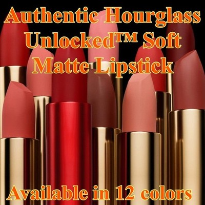 Authentic Hourglass Unlocked  Soft Matte Lipstick available in 12 colors