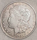 1921 P Morgan nice coin good luster decent shine free ship Sigma tested genuine+