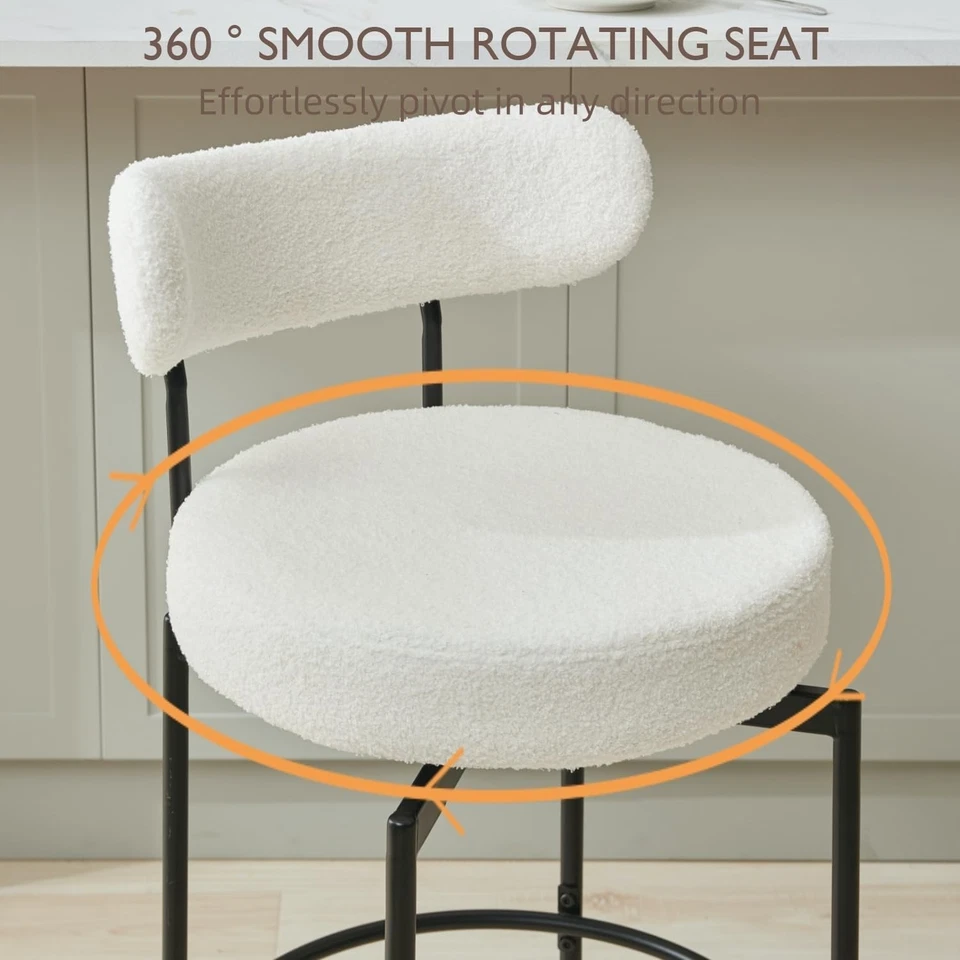 Taburetes De Bar Bancos Para Barra De Cocina Sillas Set of 2 Barstools Gray NEW - Image 4 of 4