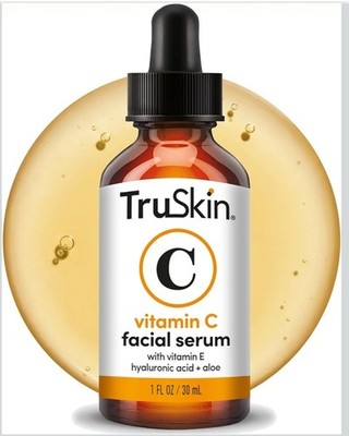 TruSkin Vitamin C Face Serum: Anti-Aging Serum, Hyaluronic Acid, and Vitamin E