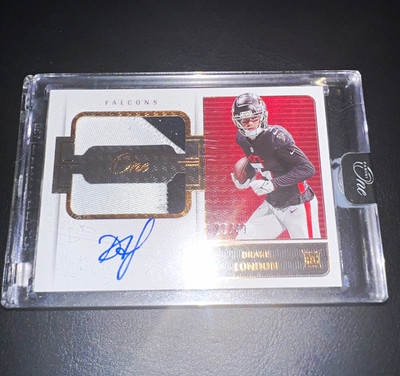 2022 Panini One Drake London RPA Gold /49 Dual Patch Auto RC #31 Falcons