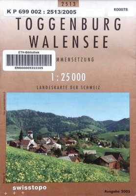 Toggenburg-Walensee. Landeskarte der Schweiz = Carte nationale de la Suisse = Ca
