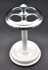 iDesign Metal Toothbrush Holder / Pearl White  Chrome / 5.75"x3.25"