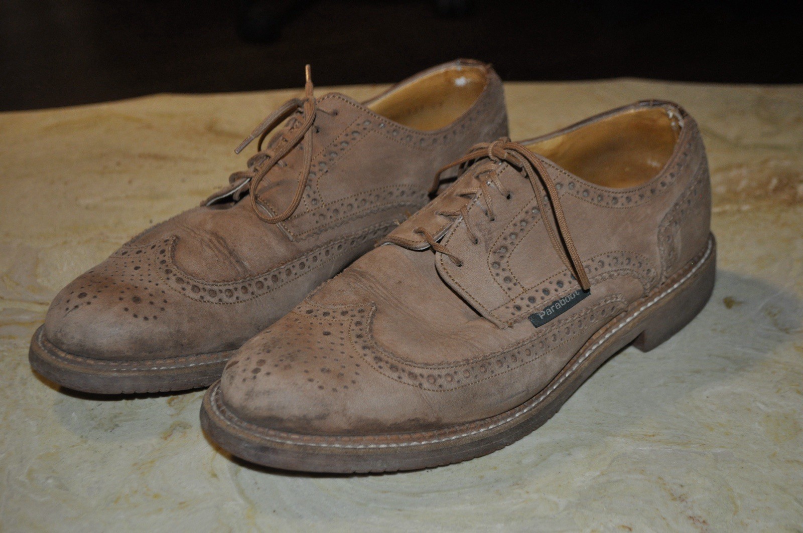 Paraboot Suede Leather Shoes Size 7 (fits 8-8.5)