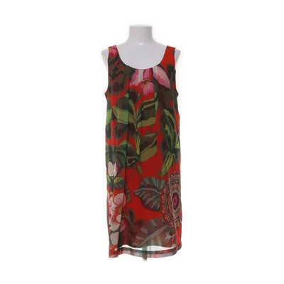 Desigual, Kleid, Größe: 42, Rot/Mehrfarbig, Blumen, Damen #uNK