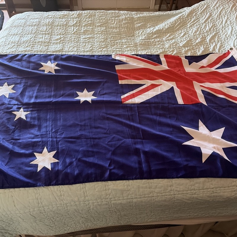 Flag Of Australia 3x5 Printed 2 Grommets