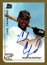 1999 Topps Traded & Rookies #T75 Carl Crawford Autographs