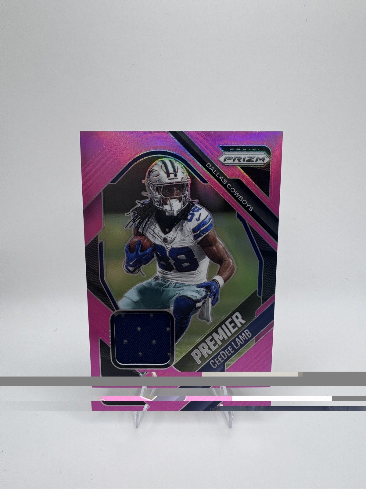 2025 Panini Prizm - Premier Jerseys CeeDee Lamb #PJY-CLB Pink Prizm (MEM)
