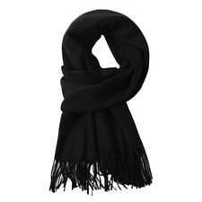 Unisex Winter Scarf Cold Weather Soft Warm Shawl Tassel 78.7x26.8 Inch Wrap