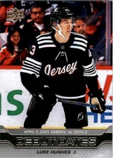 2023-24 Upper Deck Debut Dates #DD25 Luke Hughes - HKY