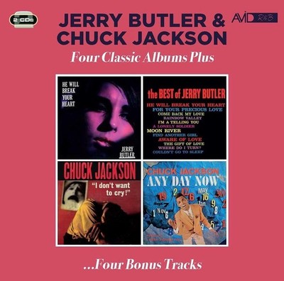 Jerry Butler & Chuck Jackson Four Classic Albums Plus 2-CD NEW SEALED Remastered