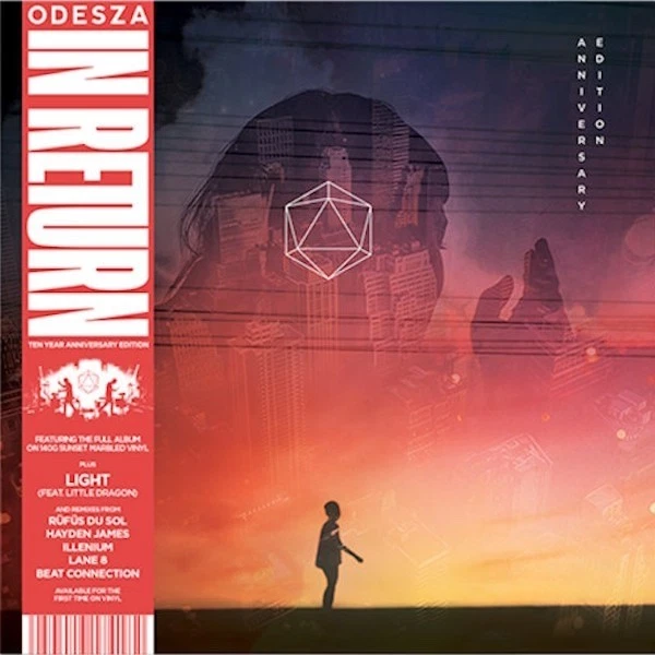 Odesza IN Return Sonnenuntergang Marmoriert Orange Doppel Vinyl LP 10th Neu - Bild 3 von 4