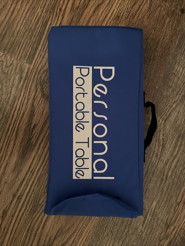 RIO Personal Beach Table Portable Folding Carrying Bag Camping Picnic White Blue - Picture 5 of 5