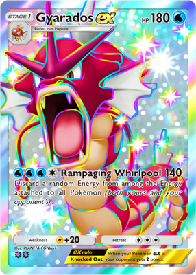 Pokemon Pocket TCG Trading Card 2 Star Shiny Gyarados EX Mega Rising DIGITAL