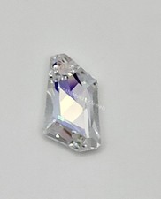 Swarovski Crystal Clear AB 18mm Faceted De Art 6670 Pendant; Iridescent