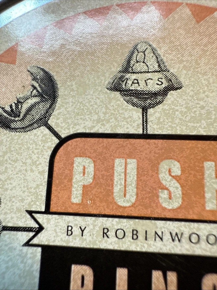 Vintage Robinwood Push Pins Metal Push Pins Thumb Tacks Aliens / Space  - Image 4 of 4